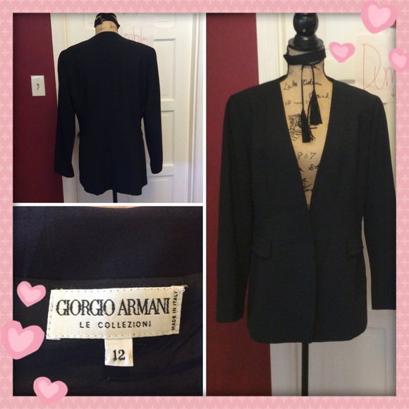 Giorgio Armani Jackets & Blazers - ❤️Giorgio Armani Black Blazer ❤️